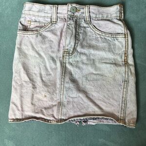Vintage Jonathon G girls size 4 Denim Mini Skirt - Light Pink